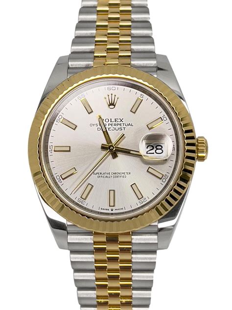 silver and gold womens rolex|rolex datejust 41 gold silver.